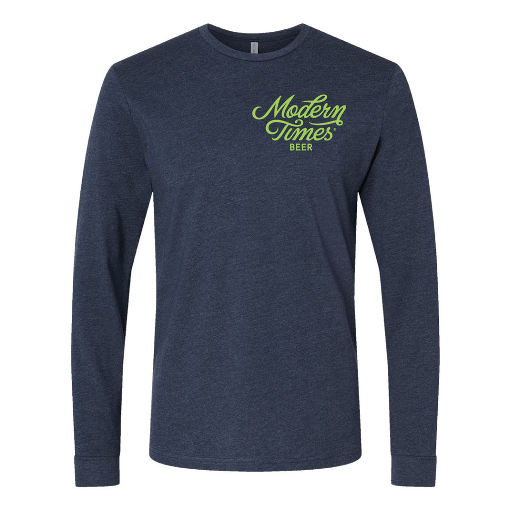 Navy Long Sleeve T shirt Modern Times Beer